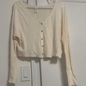 Brand new H&M linen Button-Down cardigan